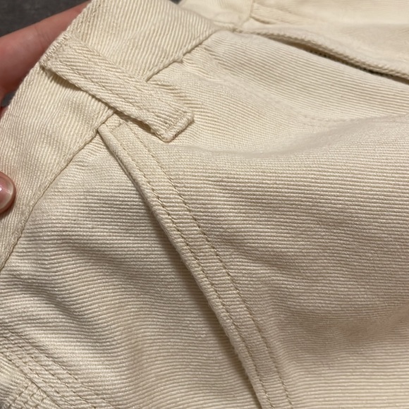 Cream Ripped Baggy Jeans - Picture 5 of 7